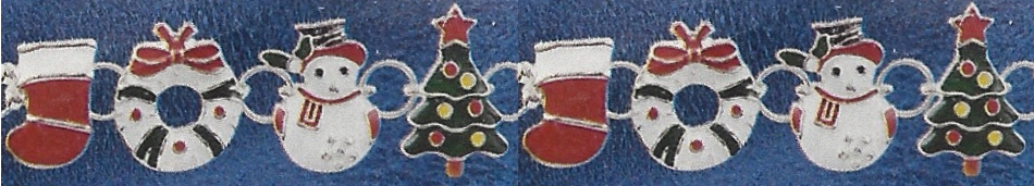 Yuletide images in a horizontal band